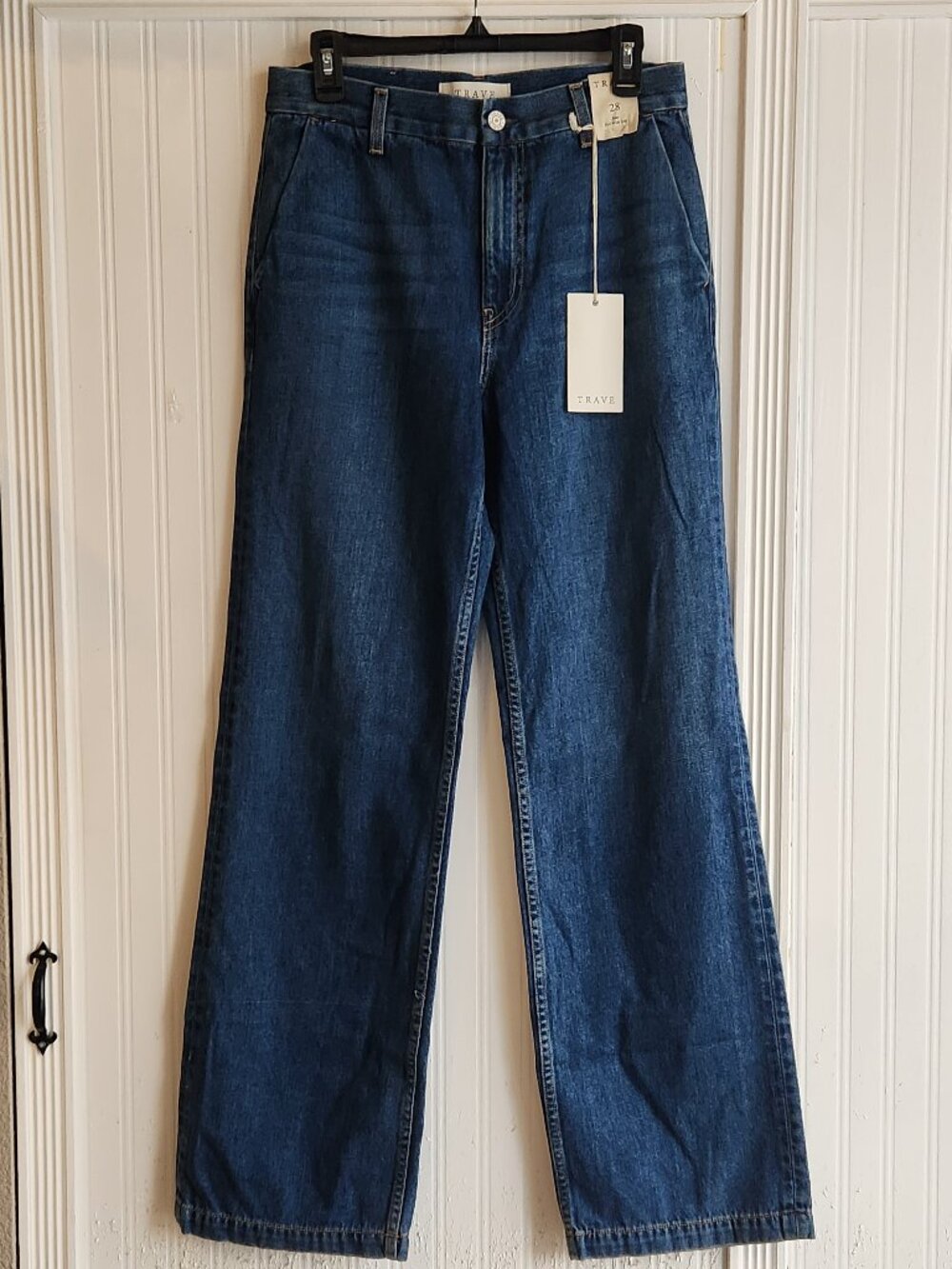 TRAVE Joan Full Wide Leg Women's Jeans -Sz 28 - NEW NWT - Picture 2 of 7